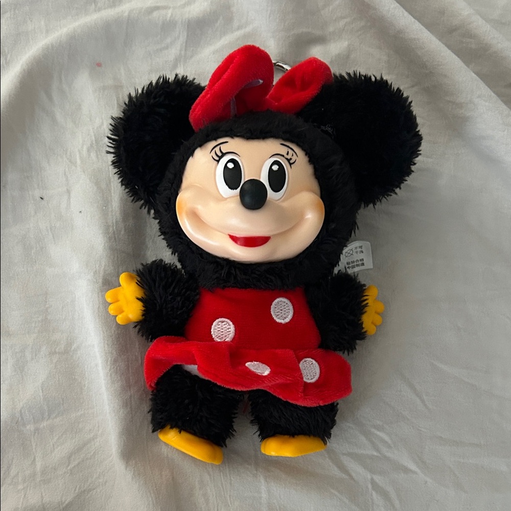 Minnie Mouse Charming Black and Red Plush Mouse Toy